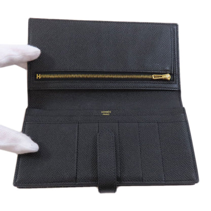 HERMES   Long wallet (with coin pocket) Barance Free GoldHardware Epsom Ladies