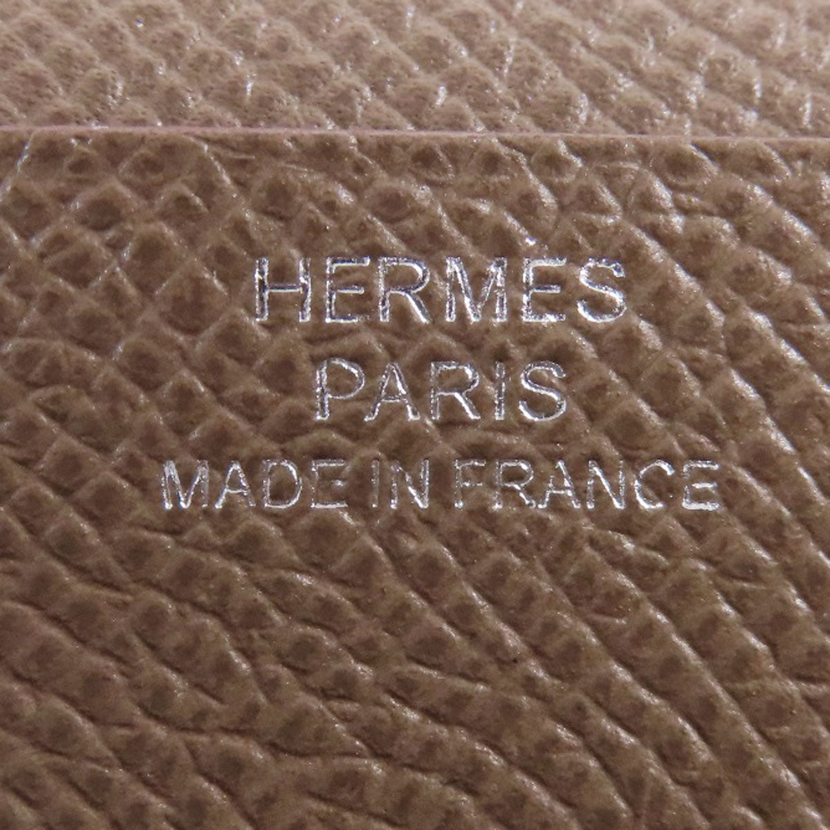 HERMES   Long wallet (with coin pocket) Bearn soufflet etope SilverHardware Taurillon Clemence Ladies