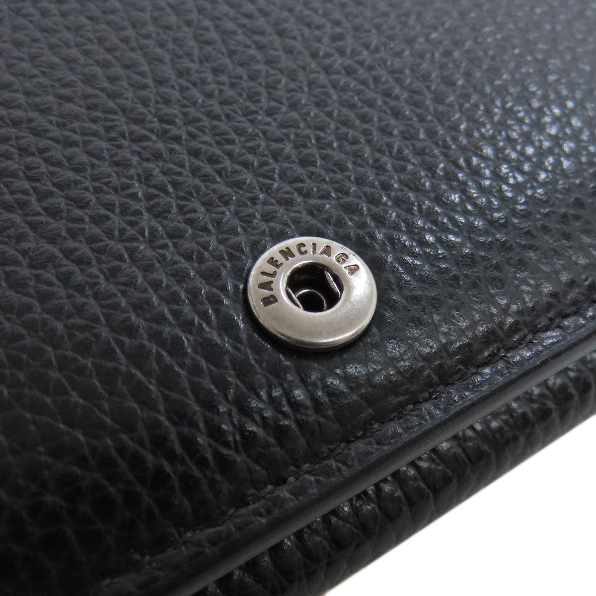 BALENCIAGA 664037 Tri-fold Wallet Mini Wallet Bifold Wallet with Coin Pocket Leather Ladies [Used]