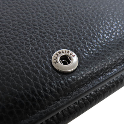 BALENCIAGA 664037 Tri-fold Wallet Mini Wallet Bifold Wallet with Coin Pocket Leather Ladies [Used]