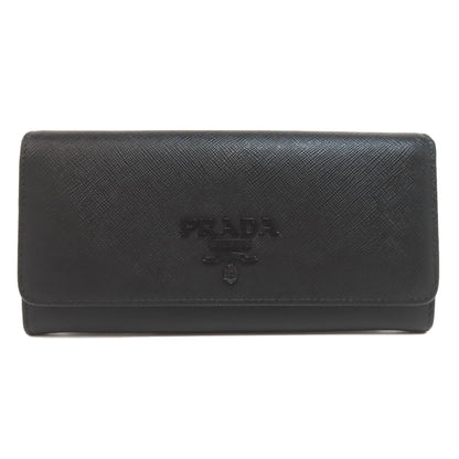 PRADA Safiano Long wallet (with coin pocket) Leather Ladies [Used]