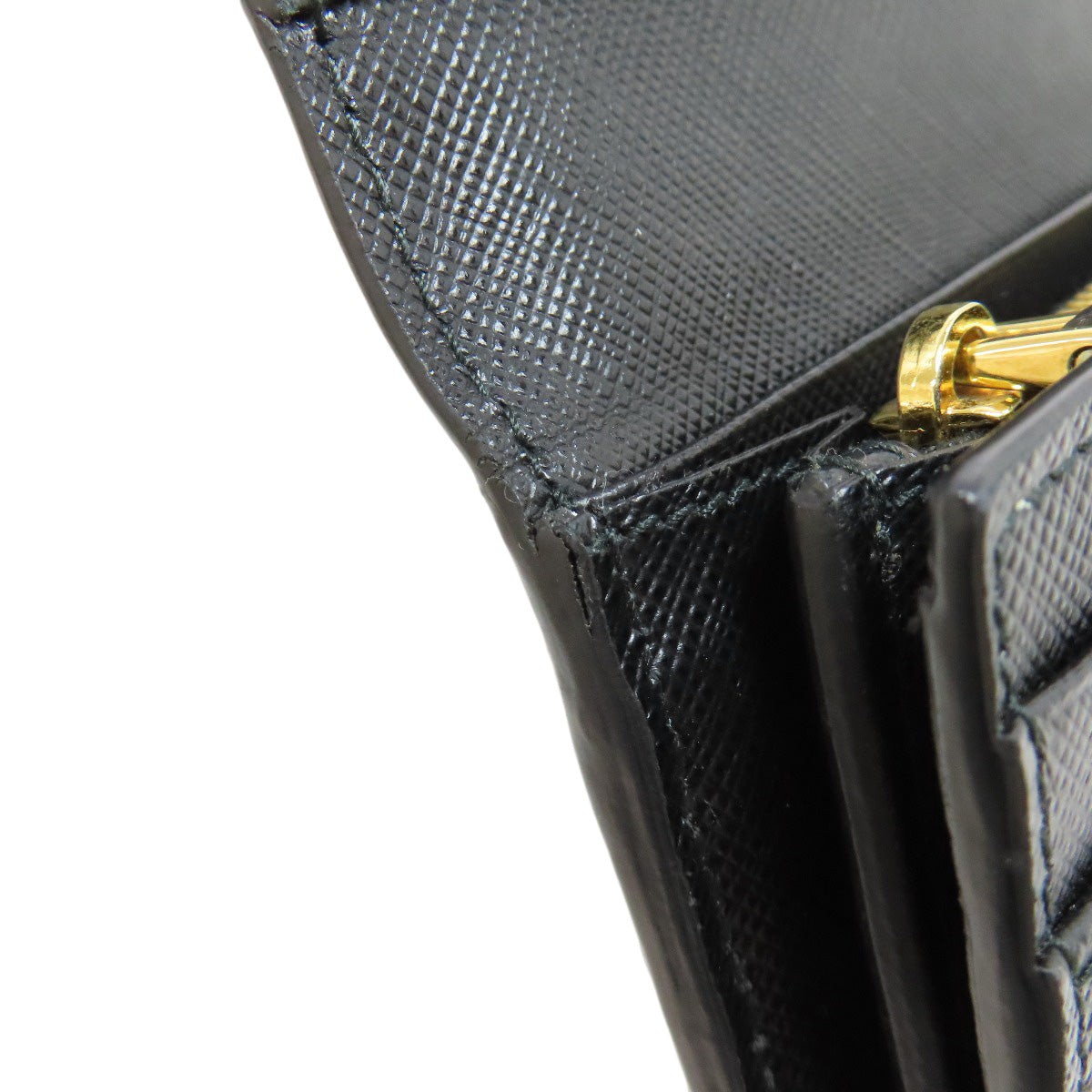 PRADA Safiano Long wallet (with coin pocket) Leather Ladies [Used]