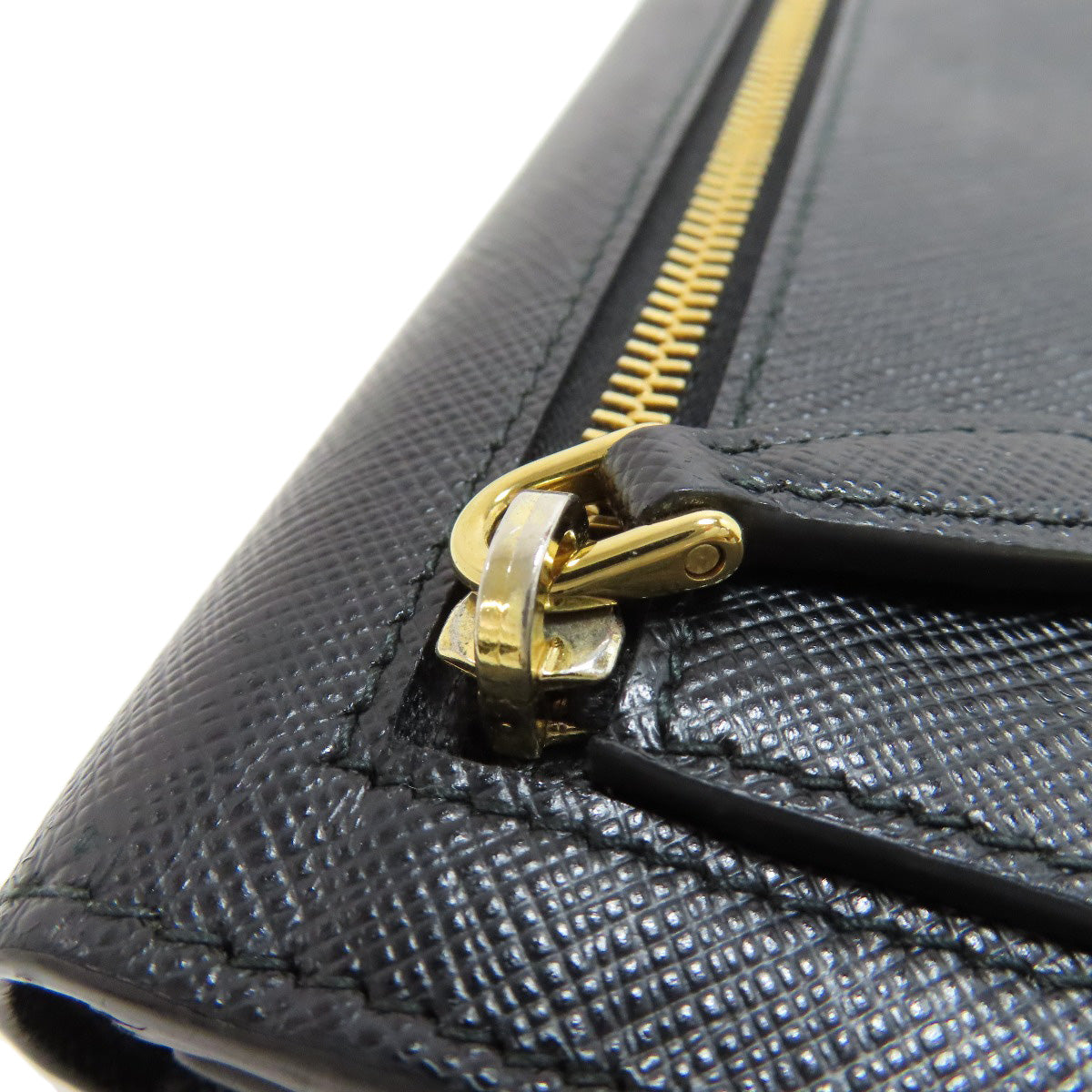 PRADA Safiano Long wallet (with coin pocket) Leather Ladies [Used]