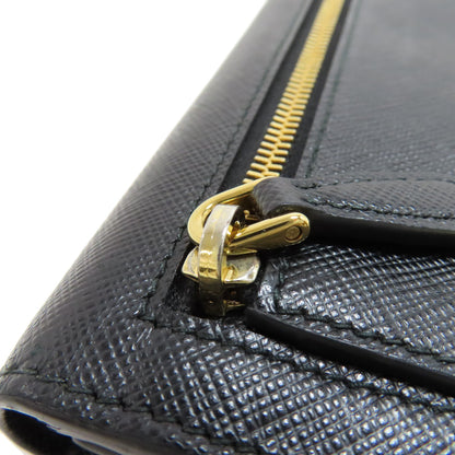 PRADA Safiano Long wallet (with coin pocket) Leather Ladies [Used]