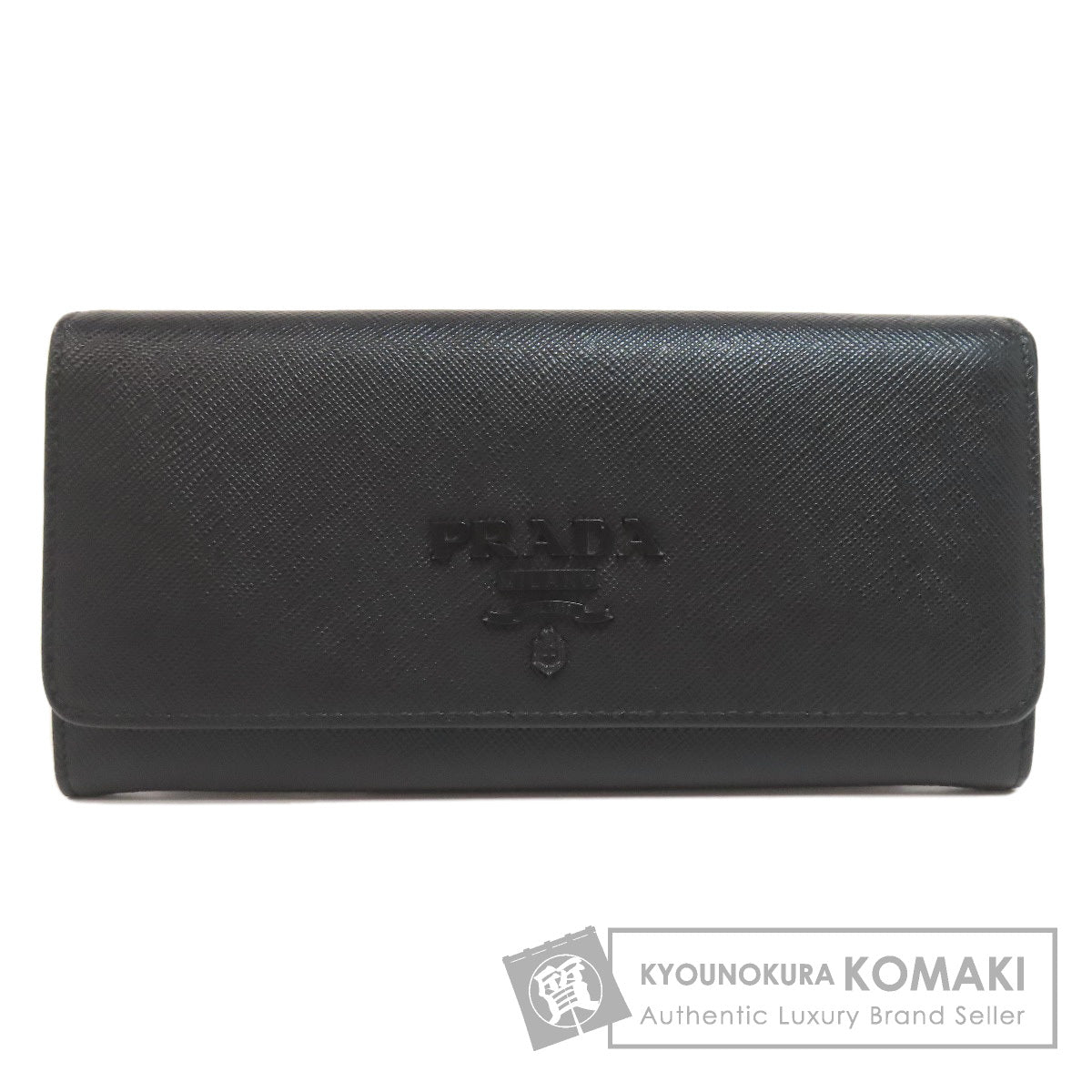 PRADA Safiano Long wallet (with coin pocket) Leather Ladies [Used]
