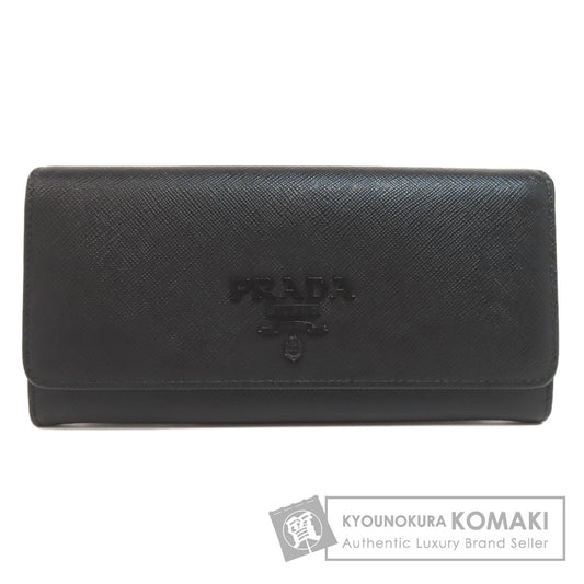 PRADA Safiano Long wallet (with coin pocket) Leather Ladies [Used]