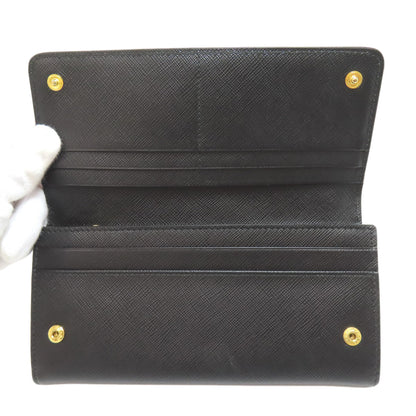 PRADA Safiano Long wallet (with coin pocket) Leather Ladies [Used]