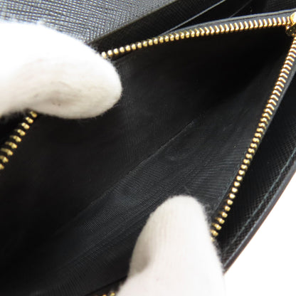 PRADA Safiano Long wallet (with coin pocket) Leather Ladies [Used]