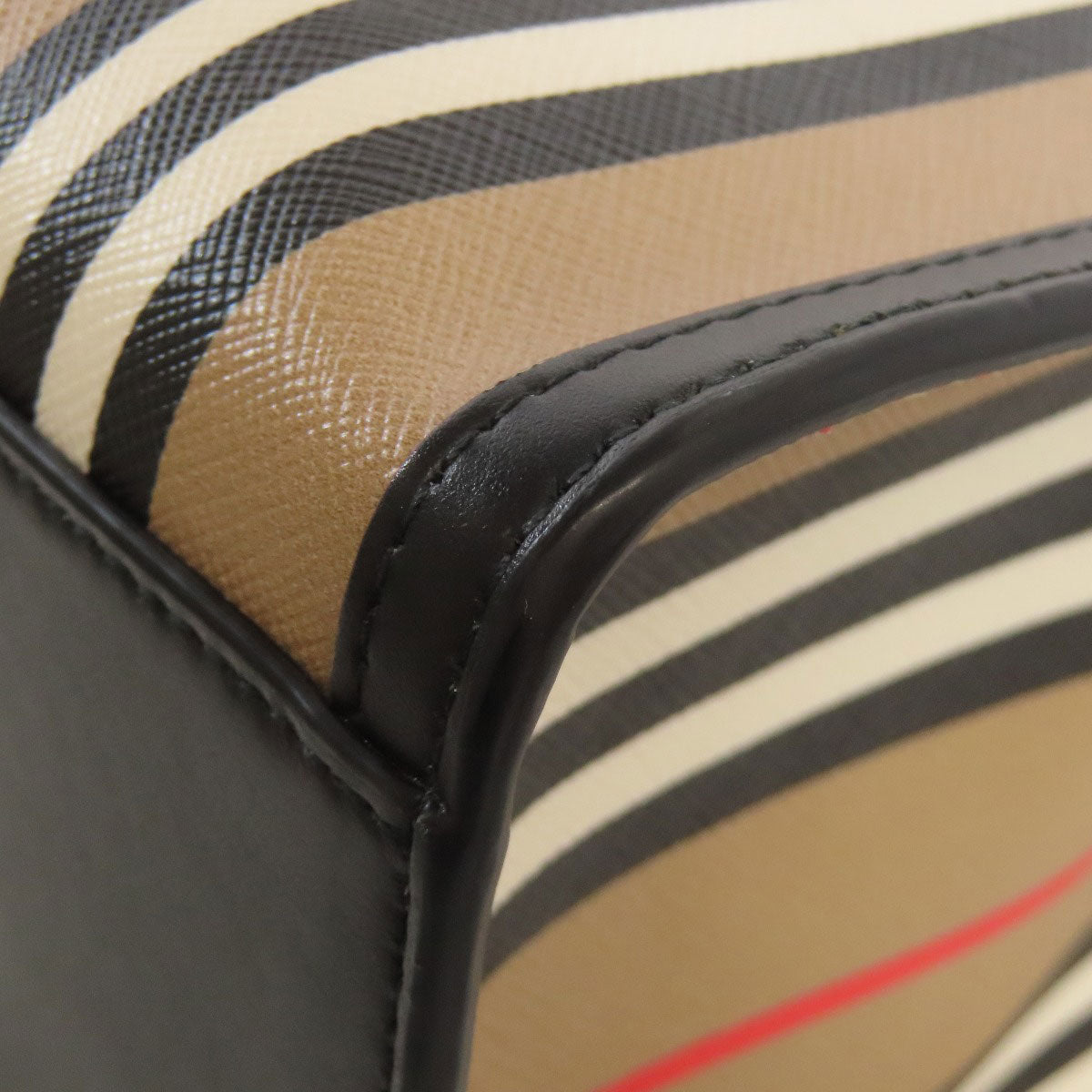 BURBERRY Stripe Tote Bag PVC Ladies [Used]