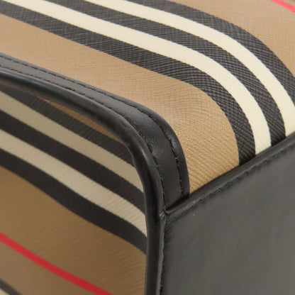 BURBERRY Stripe Tote Bag PVC Ladies [Used]