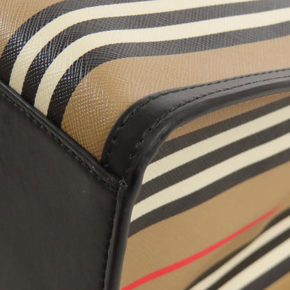 BURBERRY Stripe Tote Bag PVC Ladies [Used]
