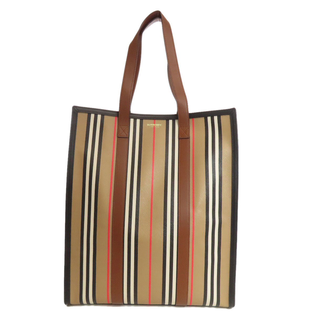BURBERRY Stripe Tote Bag PVC Ladies [Used]