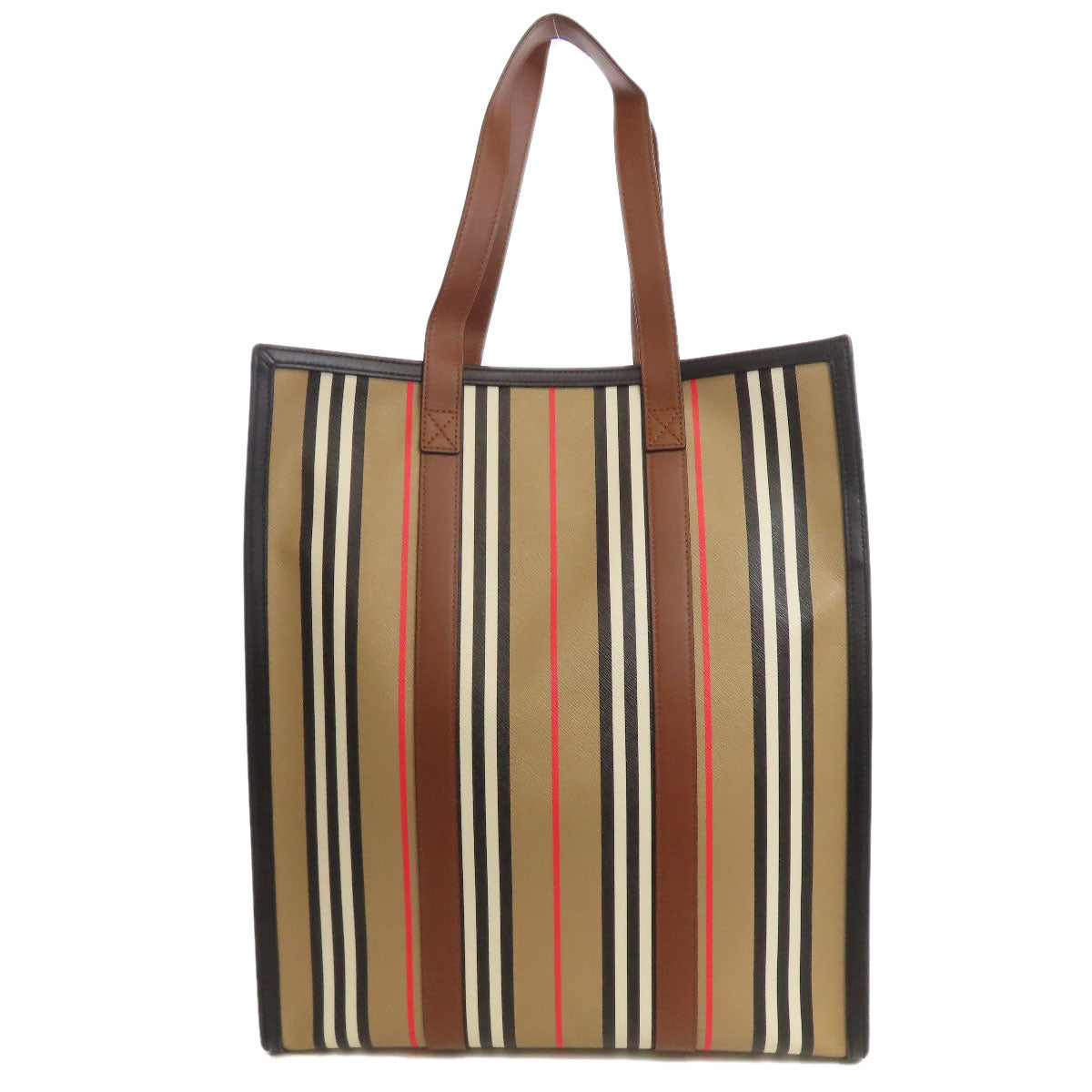 BURBERRY Stripe Tote Bag PVC Ladies [Used]