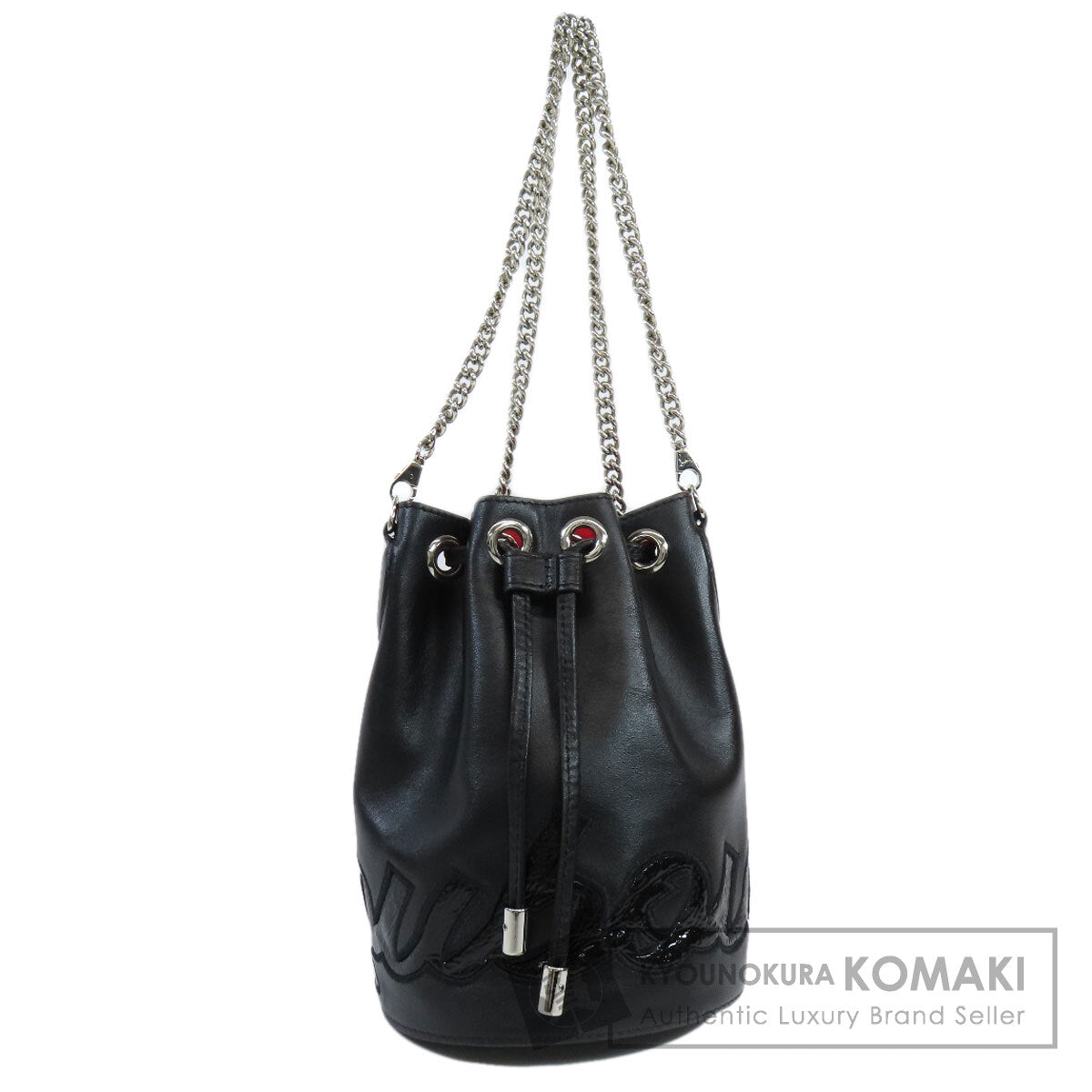 Christian Louboutin Marie Jane Bucket Shoulder Bag Calf Ladies [Used]