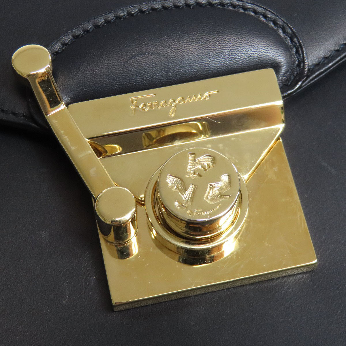 Salvatore Ferragamo 2WAY Handbag Leather Ladies [Used]