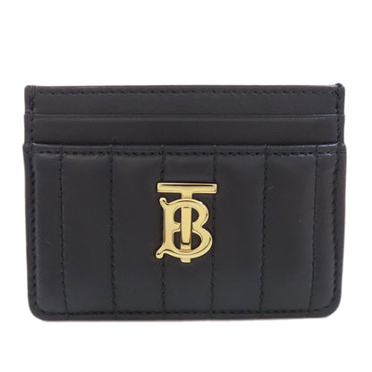 BURBERRY logo Card Case Leather Ladies [Used]