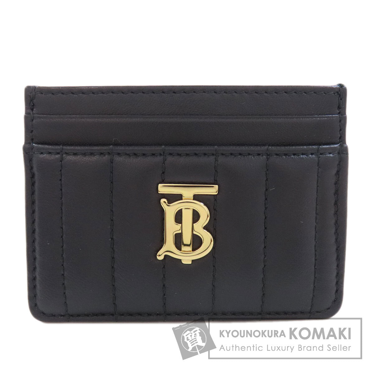 BURBERRY logo Card Case Leather Ladies [Used]