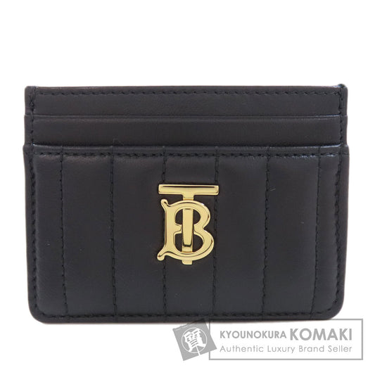 BURBERRY logo Card Case Leather Ladies [Used]