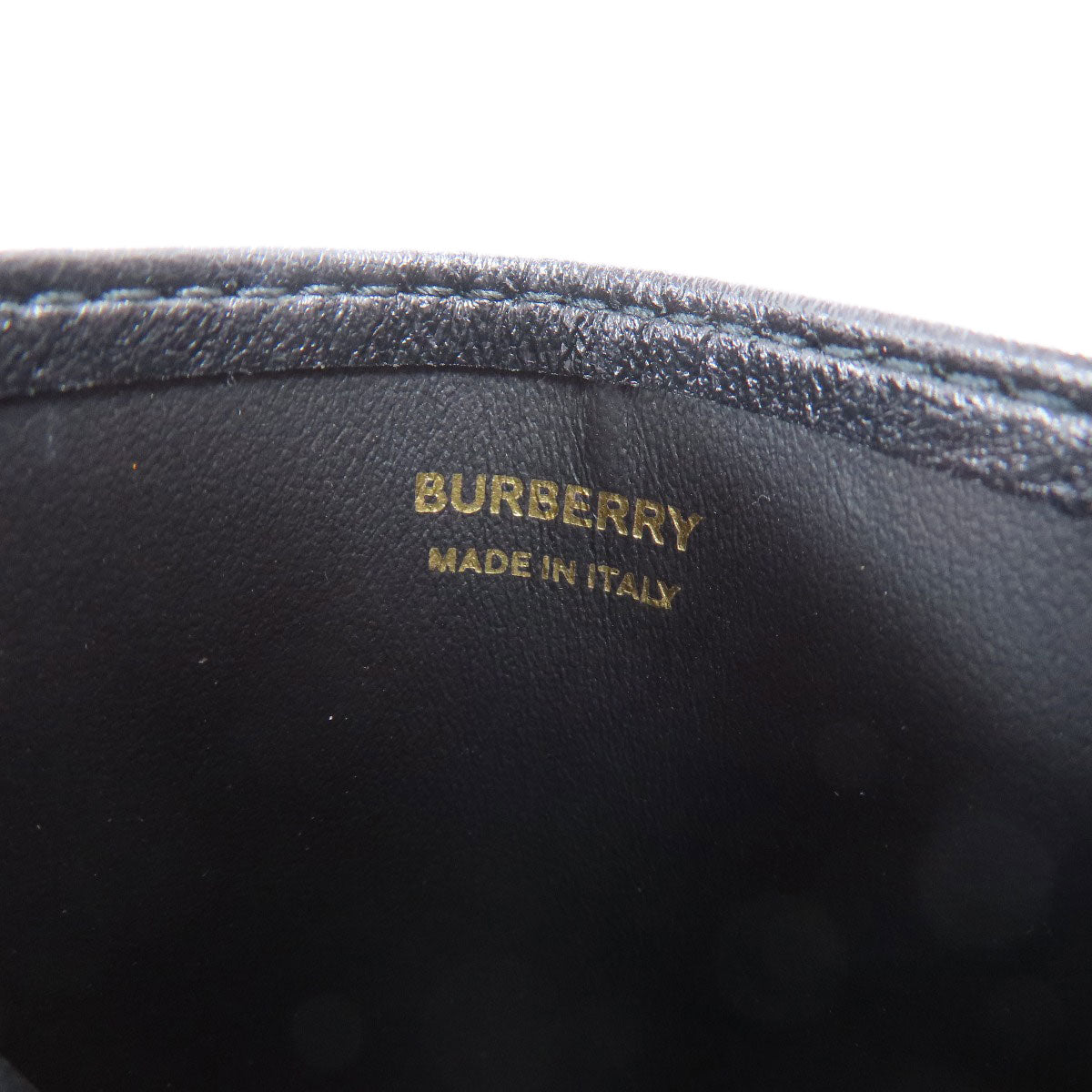 BURBERRY logo Card Case Leather Ladies [Used]