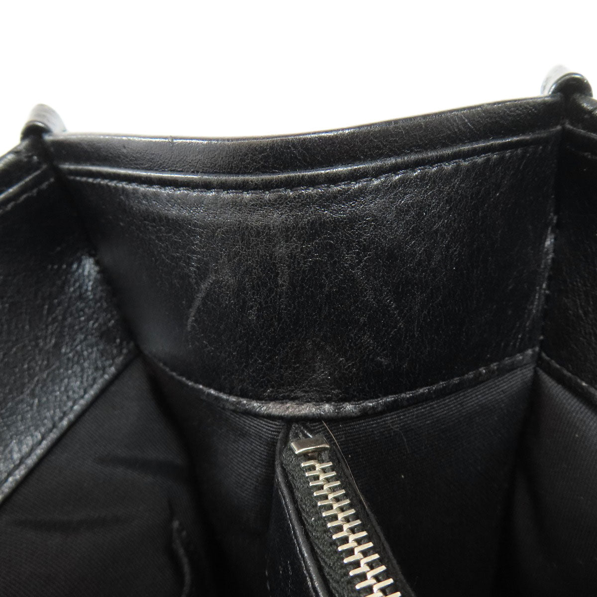 CHANEL Matelasse Chain Bag SilverHardware Tote Bag Lambskin Ladies [Used]