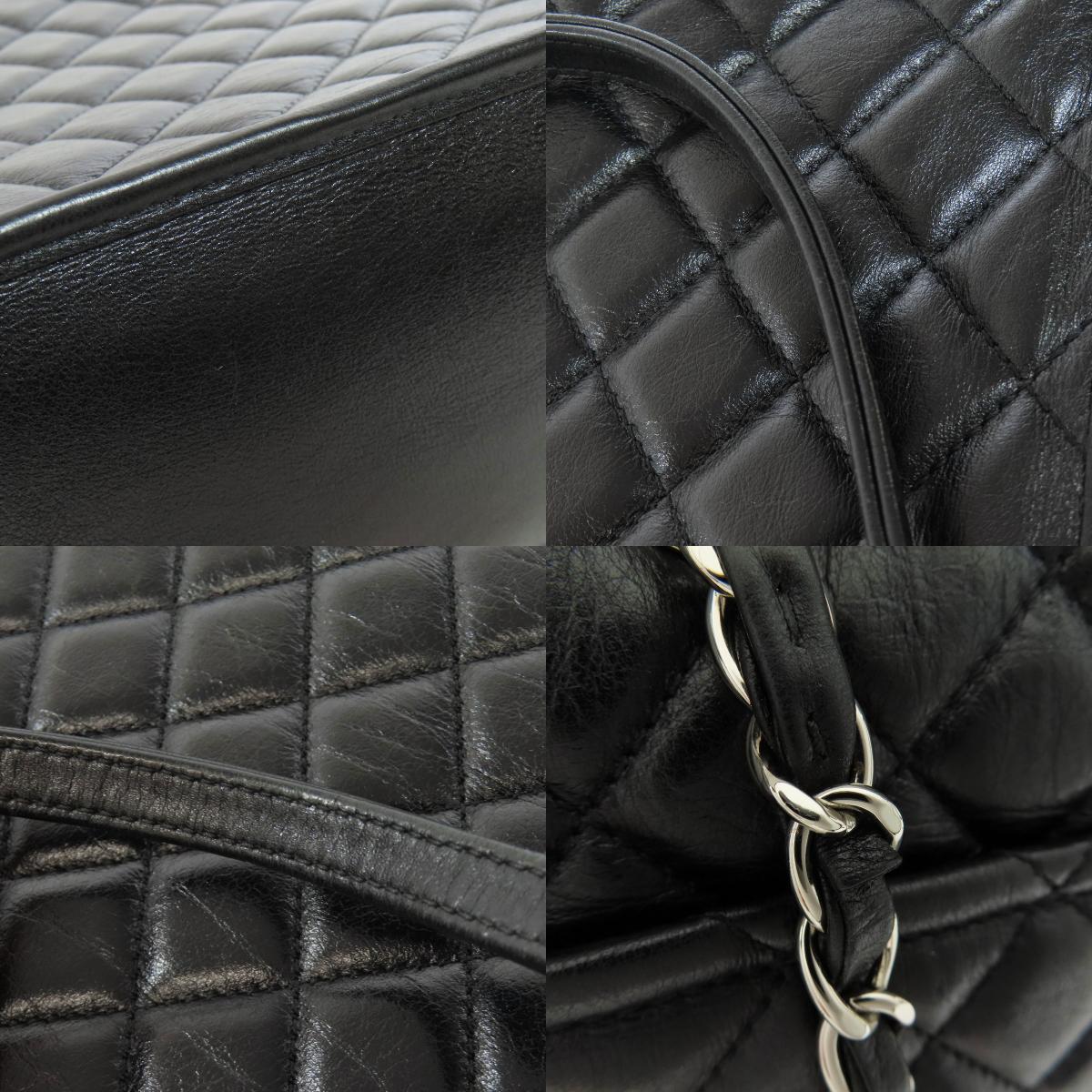 CHANEL Matelasse Chain Bag SilverHardware Tote Bag Lambskin Ladies [Used]