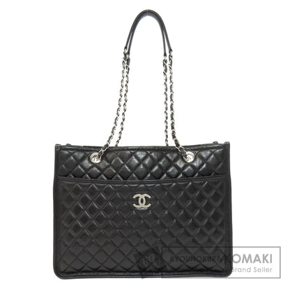 CHANEL Matelasse Chain Bag SilverHardware Tote Bag Lambskin Ladies [Used]