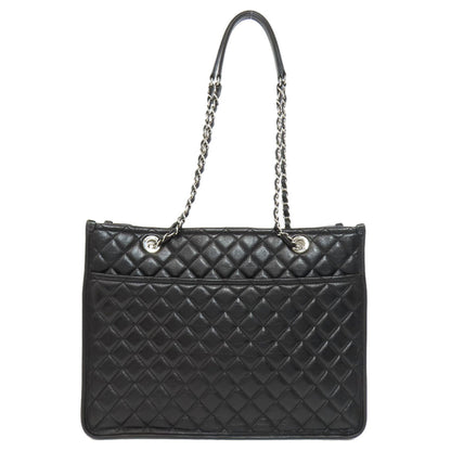 CHANEL Matelasse Chain Bag SilverHardware Tote Bag Lambskin Ladies [Used]
