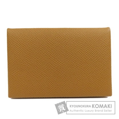 HERMES Calvi SilverHardware Card Case Epsom Ladies [Used]