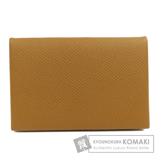 HERMES Calvi SilverHardware Card Case Epsom Ladies [Used]