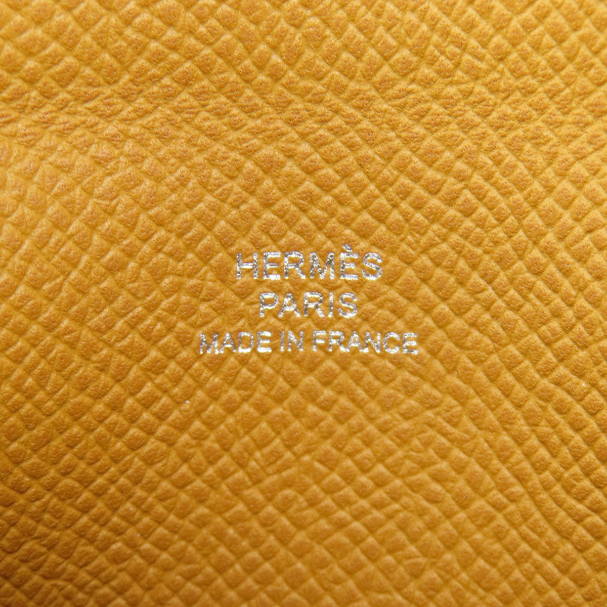 HERMES Calvi SilverHardware Card Case Epsom Ladies [Used]