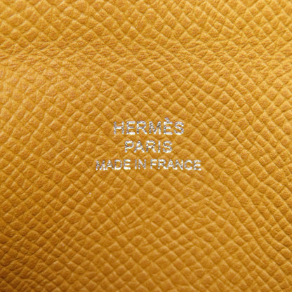 HERMES Calvi SilverHardware Card Case Epsom Ladies [Used]