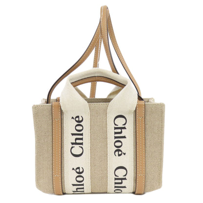 CHLOE Woody Mini 2WAY Handbag Canvas Ladies [Used]