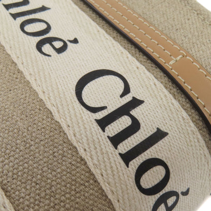 CHLOE Woody Mini 2WAY Handbag Canvas Ladies [Used]