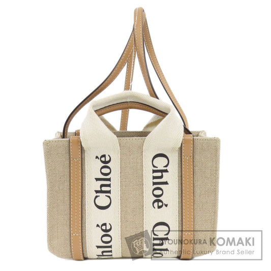 CHLOE Woody Mini 2WAY Handbag Canvas Ladies [Used]