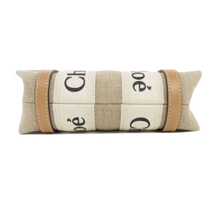 CHLOE Woody Mini 2WAY Handbag Canvas Ladies [Used]