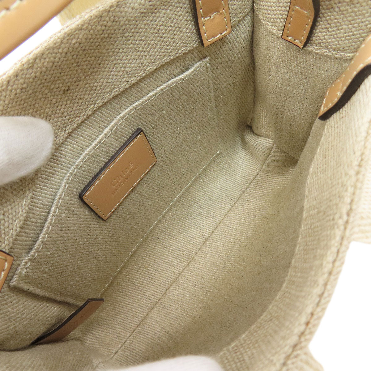 CHLOE Woody Mini 2WAY Handbag Canvas Ladies [Used]