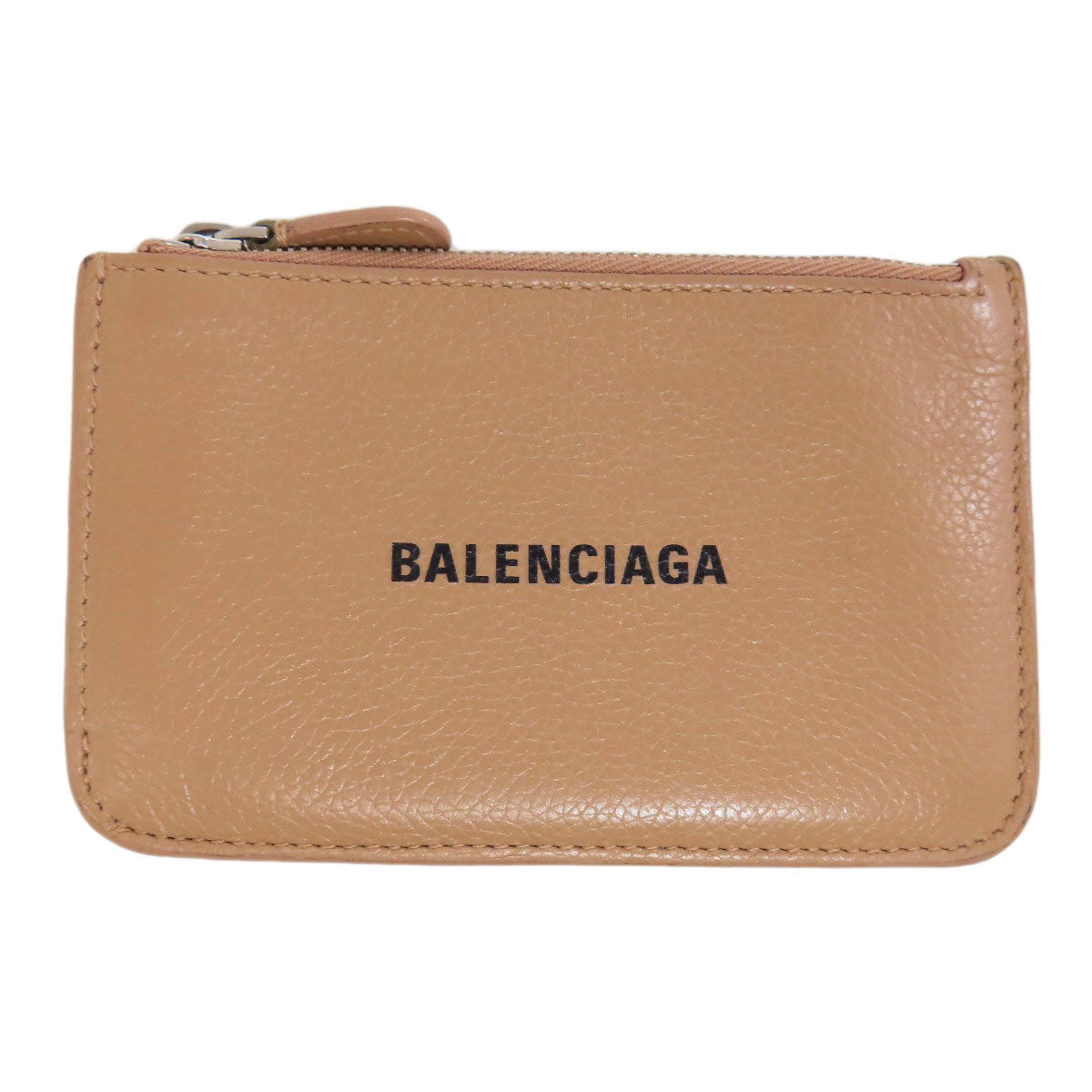 BALENCIAGA 637130 logo coin purse Leather Ladies [Used]