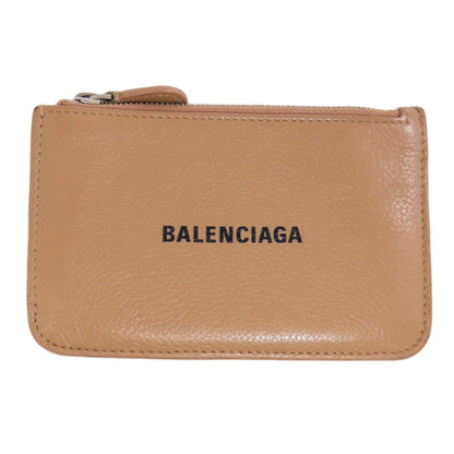 BALENCIAGA 637130 logo coin purse Leather Ladies [Used]