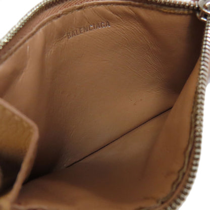 BALENCIAGA 637130 logo coin purse Leather Ladies [Used]