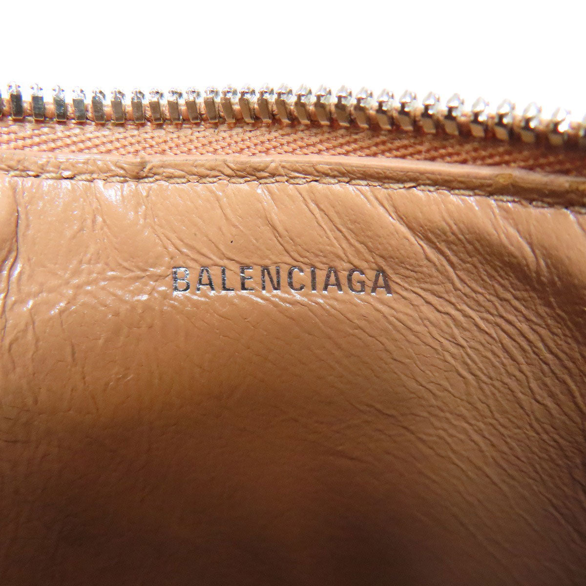 BALENCIAGA 637130 logo coin purse Leather Ladies [Used]