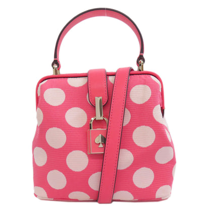 kate spade Dot pattern 2WAY Handbag Canvas Ladies [Used]