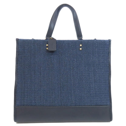 COACH CA593 Dempsey 2WAY Tote Bag Straw Ladies [Used]