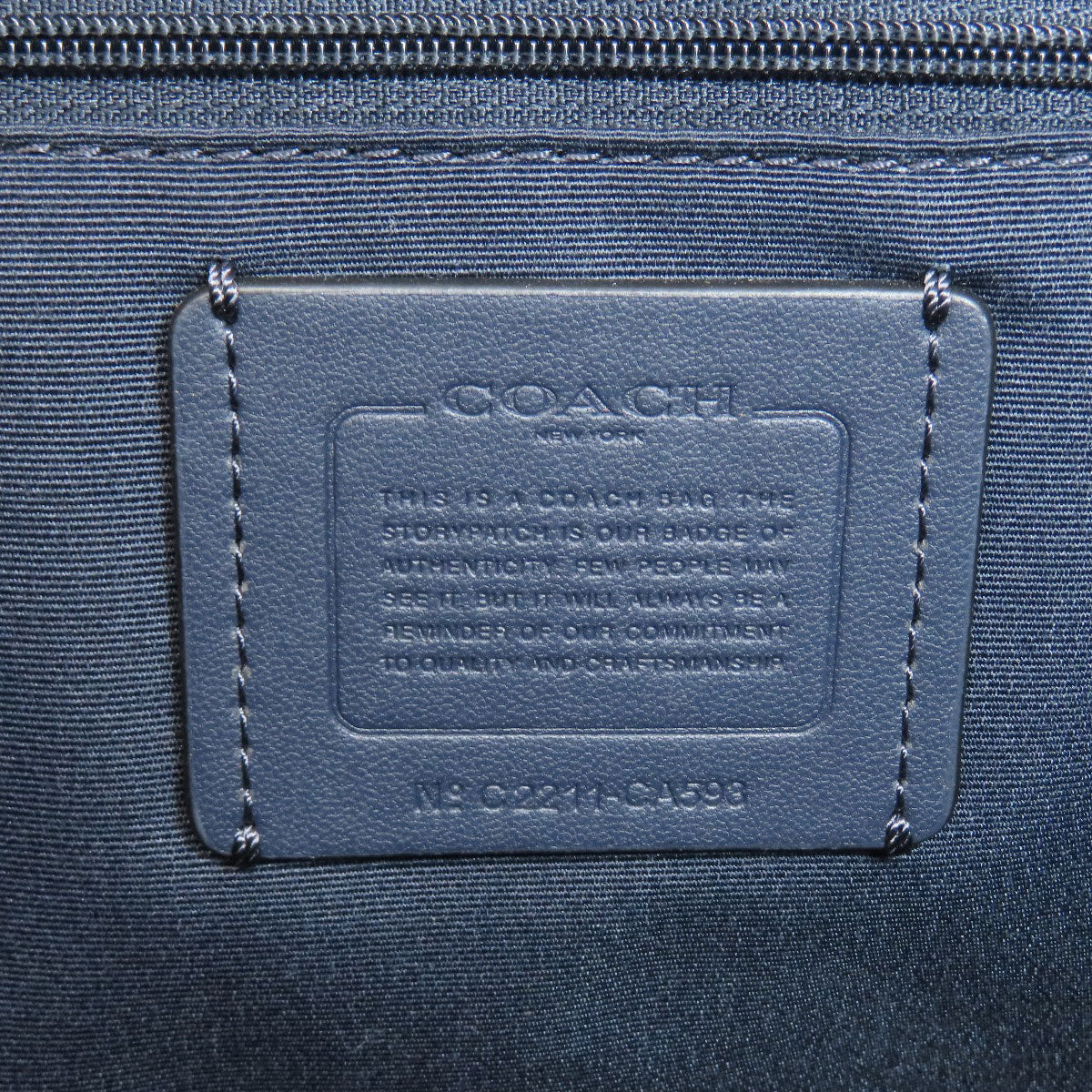 COACH CA593 Dempsey 2WAY Tote Bag Straw Ladies [Used]