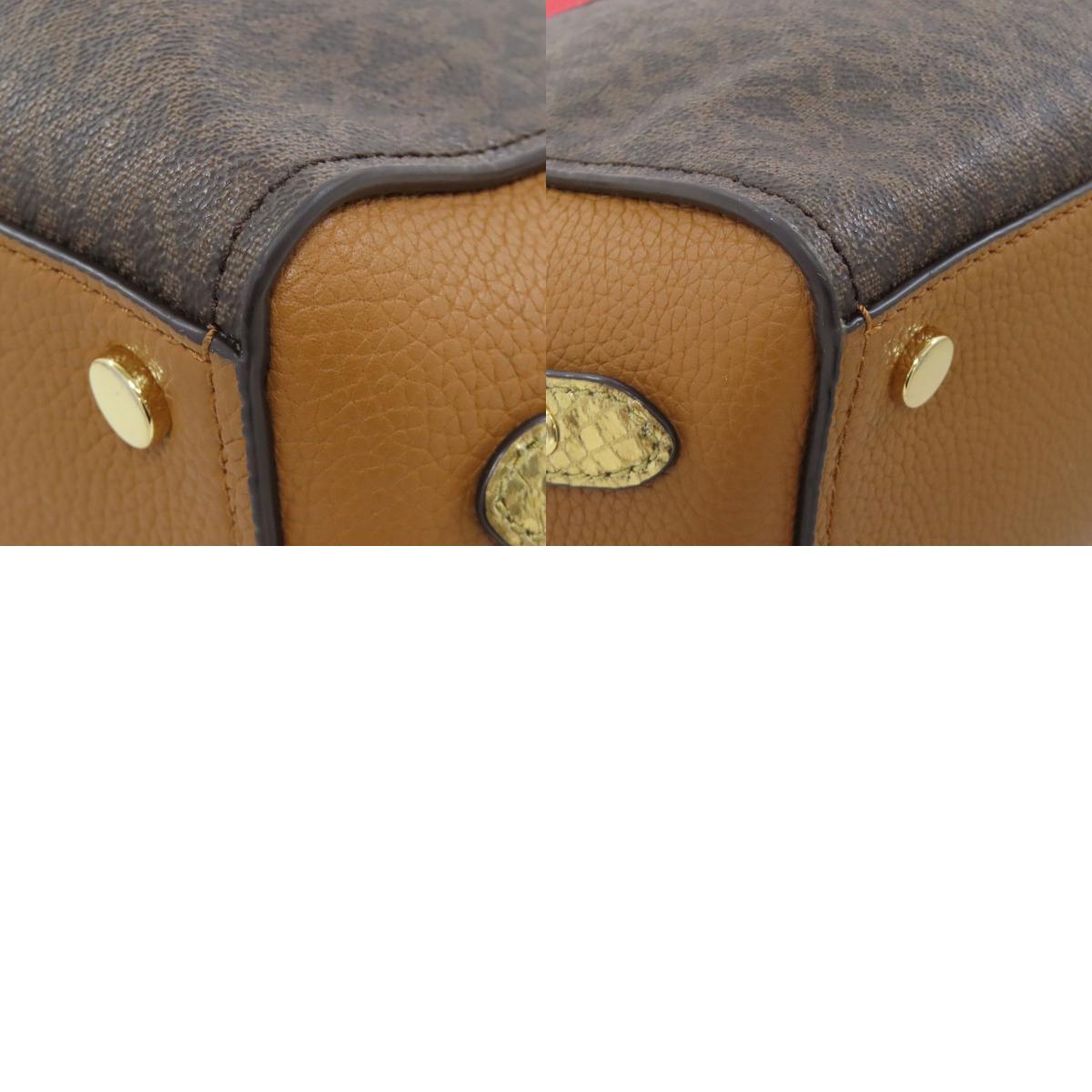 Michael Kors MK Signature 2WAY Handbag PVC Ladies [Used]