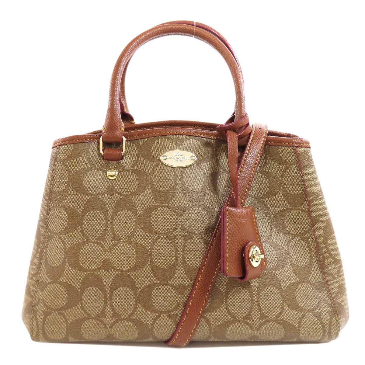 COACH F34605 Signature 2WAY Handbag PVC Ladies [Used]