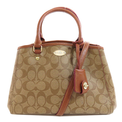 COACH F34605 Signature 2WAY Handbag PVC Ladies [Used]