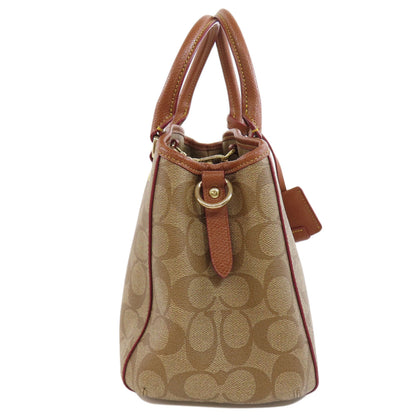 COACH F34605 Signature 2WAY Handbag PVC Ladies [Used]
