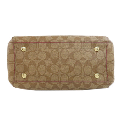 COACH F34605 Signature 2WAY Handbag PVC Ladies [Used]