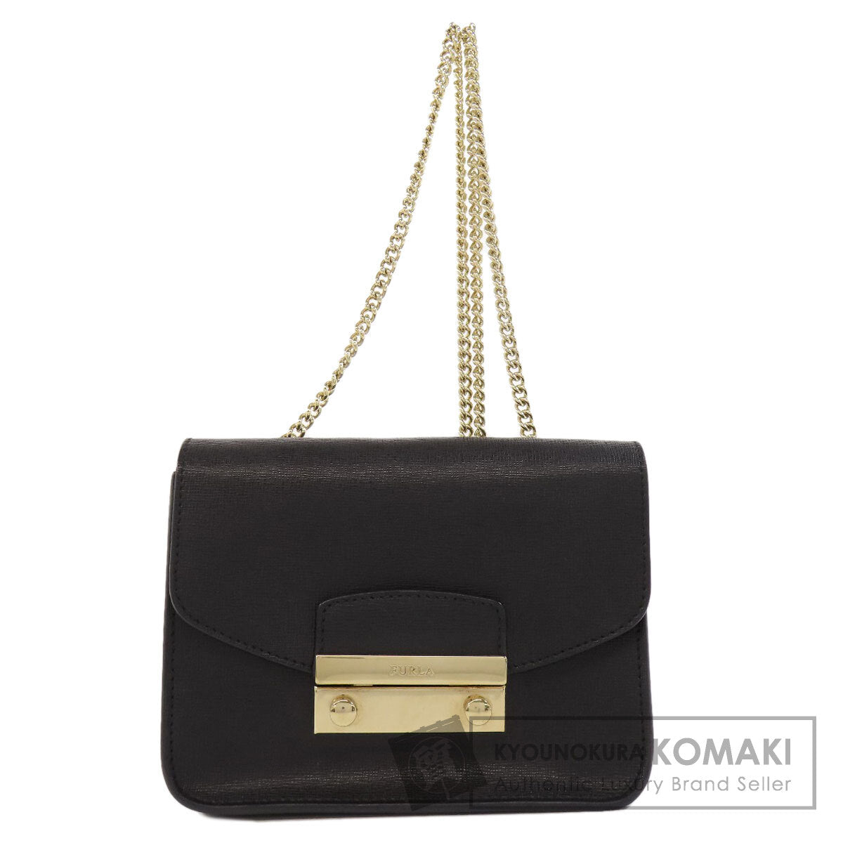 Furla ChainShoulder Shoulder Bag Leather Ladies [Used]