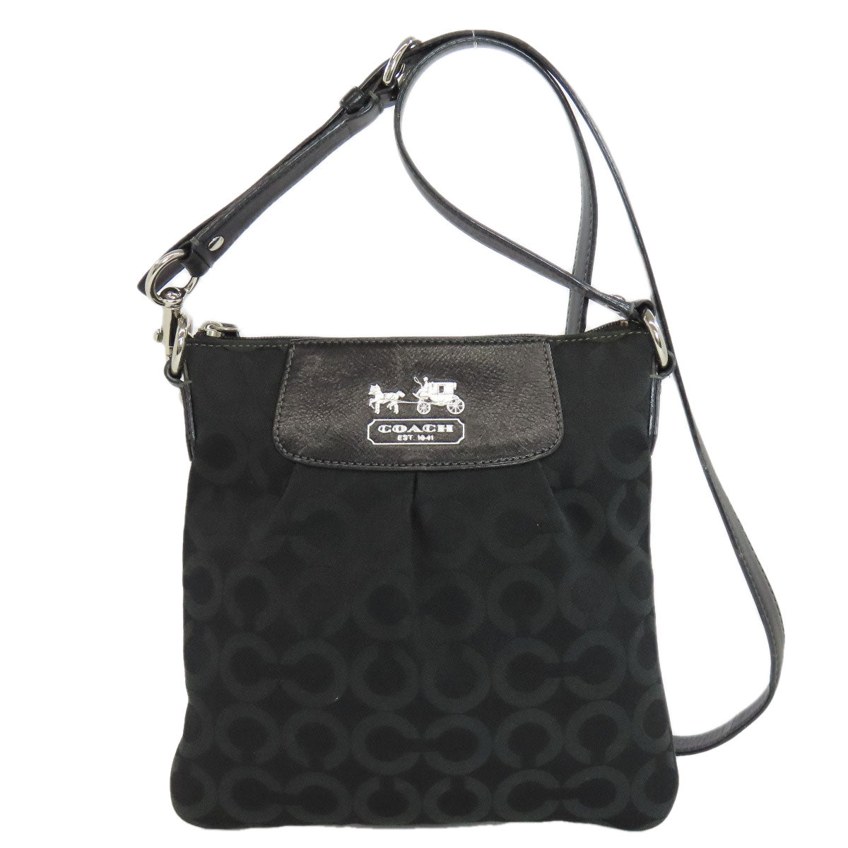 COACH  41992 Shoulder Bag Op art Canvas Ladies